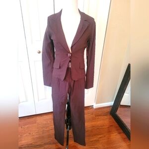 Brown Skinny Leg Pantsuit
